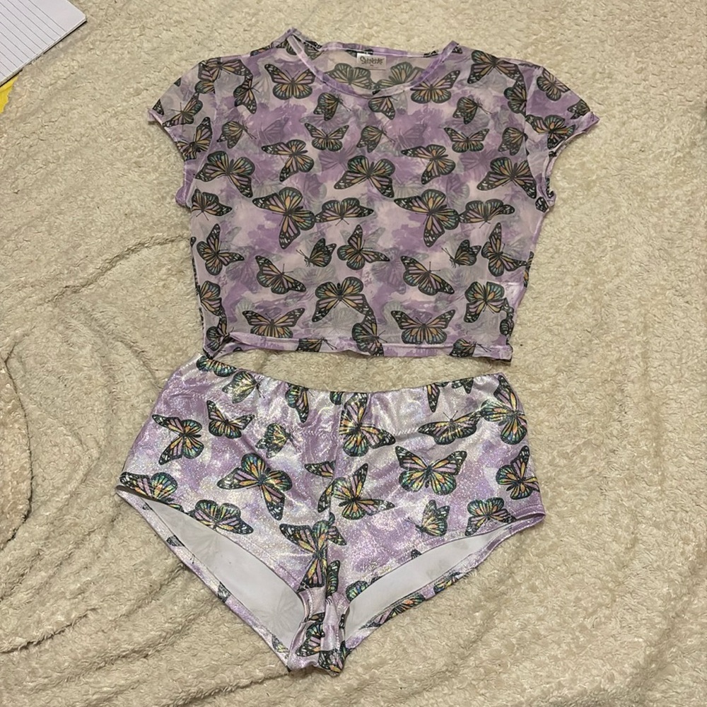 Butterfly rave outfit